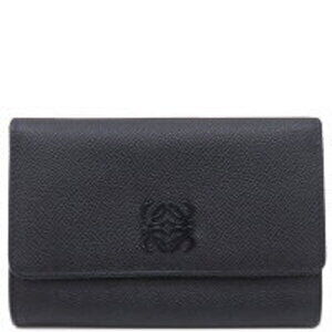 Loewe bi fold compact wallet Navy Blue leather